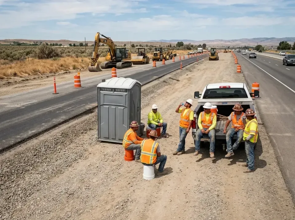 highway-road-construction-crew-007 — frequently asked questions, Porta Potty and Restroom Rentals in Bismarck, ND